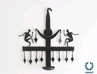  Graceful  Hand Made Wall Hanging  Candle Holder -  , Metal,  Pack of1